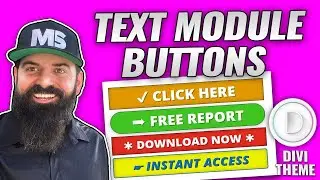 Divi Text Module Buttons