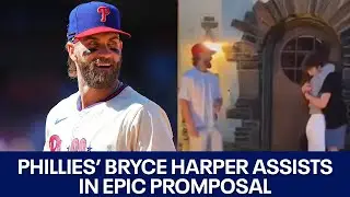 Phillies Bryce Harper assists New Jersey high schooler in epic promposal