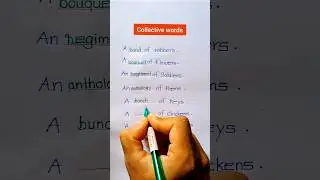 Collective English words ||  English Collective words #shortvideo