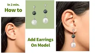 How to Add Earrings on Model in Photoshop | Jewelry PhotoEditing | Manipulation | @jalpapatel