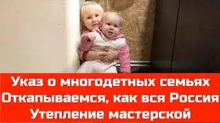 №45 Указ о многодетных семьях / Откапываемся, как вся Россия / Утепление мастерской