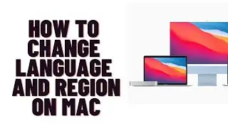 how to change language and region on mac