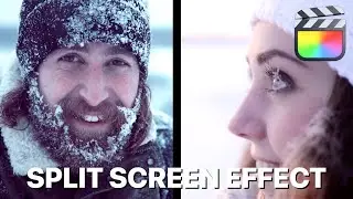 BASIC SPLIT SCREEN EFFECT IN FINAL CUT PRO | FCP #Shorts