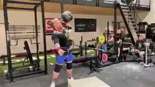Hafthor Bjornsson - Giants dumbbell 105 kg (Strongman AC USA 2020 prepare)