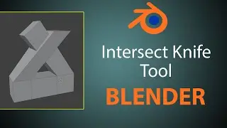 Intersect knife Tool - Blender Modeling Tutorial Basics for Beginners. part 1.