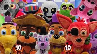 Funko Fnaf Pizza Simulator Plush Wave Review + Exclusives (Fnaf 10th Anniversary Special)