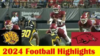 Arkansas Pine Bluff vs Arkansas Football Game Highlights 8 29 2024