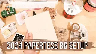 2024 Paper Tess Designs B6 Yearly Notebook Setup | 2024 Planner Setup