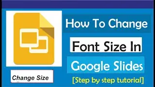 How To Change Font Size In Google Slides