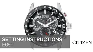 Citizen Watch Setting Instruction — E650