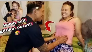 permainan suit langsung glitikan _suami istri kocak pasutri lucu