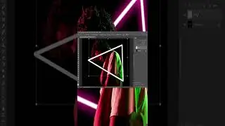 Neon Glowing Light Effect Photoshop 2023 In just 40 second #shorts #shortvideos #ytshorts