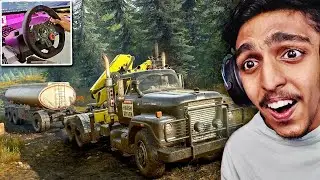 Transporting an oversized Oil Tank 🔥..!! SnowRunner