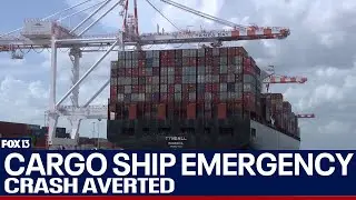 Cargo ship emergency at Port Tampa Bay