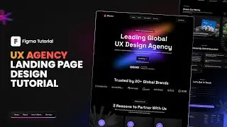 Agency Landing Page Design Tutorial | Web Design Figma Tutorial | Ux design for Beginners