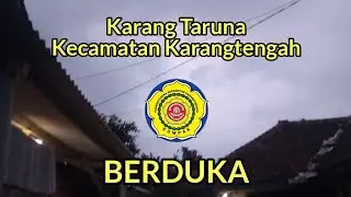 Pengurus Karang Taruna Kecamatan Karangtengah Kompak Berduka