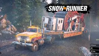 Truck vs. Swamp: A Journey through the Deep Jungle with Heavy Cargo