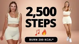 2,500 Steps In 20 Min | Up To The Beat Low Impact Walking Workout