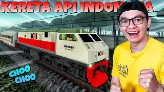 SERU!! PERTAMA KALI Jadi Masinis KERETA API INDONESIA 🚂🔥🚂