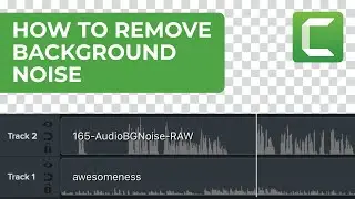 How to Remove Audio Background Noise in Camtasia