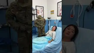 Military husband surprise his sick wife!❤️ 