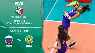 RUS vs. BRA - Group Phase | Girls U18 Volleyball World Champs 2021