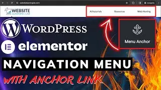 WordPress Navigation Menu with Anchor Link (Elementor Menu Anchor Widget) Tutorial