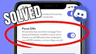 HOW TO PAUSE DMs BETWEEN MEMBER$OF YOUR SERVER ON DISCORD