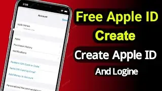 How to Create Apple ID। Free New Apple ID Account Create