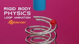 Easy Rigid Body Physics Loop Animation in Blender 2.9 | Ball slide Animation B3D | CW CreationZ