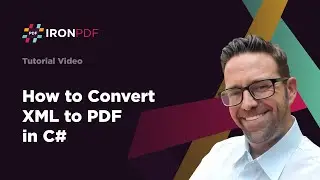 How to Convert XML to PDF Using C# | IronPDF