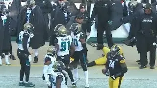 JuJu Smith-Schuster tricks refs into flagging Jalen Ramsey!