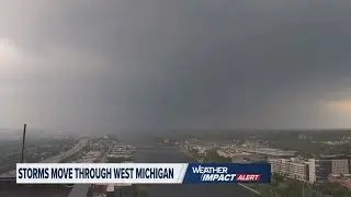 Hot & steamy weather paired with thunderstorms roll through West Michigan