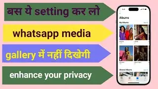 How to stop WhatsApp from saving media to your phone, Whats App media visibility setting,