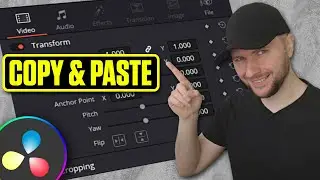 How to Copy & Paste Clip Attributes in Davinci Resolve