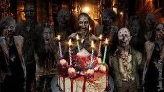 Zombie Party Cake - HAPPY BIRTHDAY [Not for Small Kids]