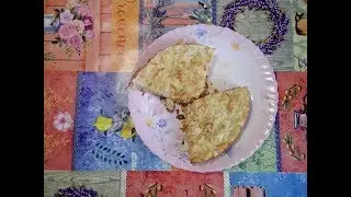 Омлет с капустой и морковью