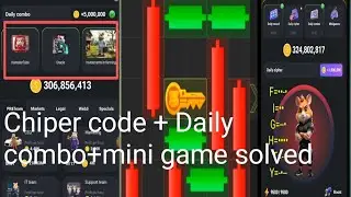 29 August hamster Kombat daily combo | Daily mini game solved | daily chiper code today