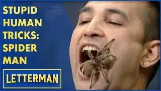 Stupid Human Tricks: Man Puts A Tarantula In His Mouth | Letterman