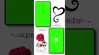 Green screen effects background light || Love status green screen template