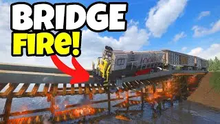 Testing a Heavy Train VS A WEAK FIRE BRIDGE! Teardown