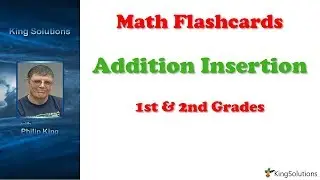 Math Flashcards Addition Insertion 1st and 2nd Grades