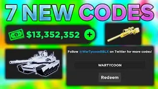 *NEW* WORKING ALL CODES FOR War Tycoon IN 2024 AUGUST! ROBLOX War Tycoon CODES