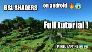 HOW TO DOWNLOAD BSL SHADERS IN MINECRAFT PE || FULL TUTORIAL VIDEO ! || WATCH NOW ! || Axyquit
