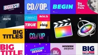 Big Bold Titles Apple Motion & FCPX | Editable Video Templates