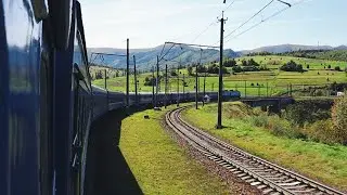 Преодолевая перевал в Карпатах 🚊 | Участок Славское - Воловец из окна поезда