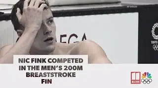 Nic Fink competes in Mens 200m breaststroke final | Tokyo Olympics