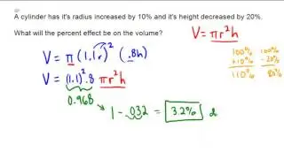 Finding percentage change in word problems with formulas