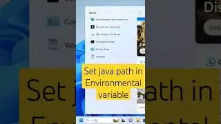 Set java path in Environmental variable #viralvideo #youtubeshorts #shortsfeed #viral #shorts #java