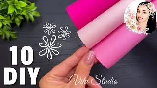 10 IDEAS! 🌸 Easy Paper Flowers Beautiful Craft Ideas